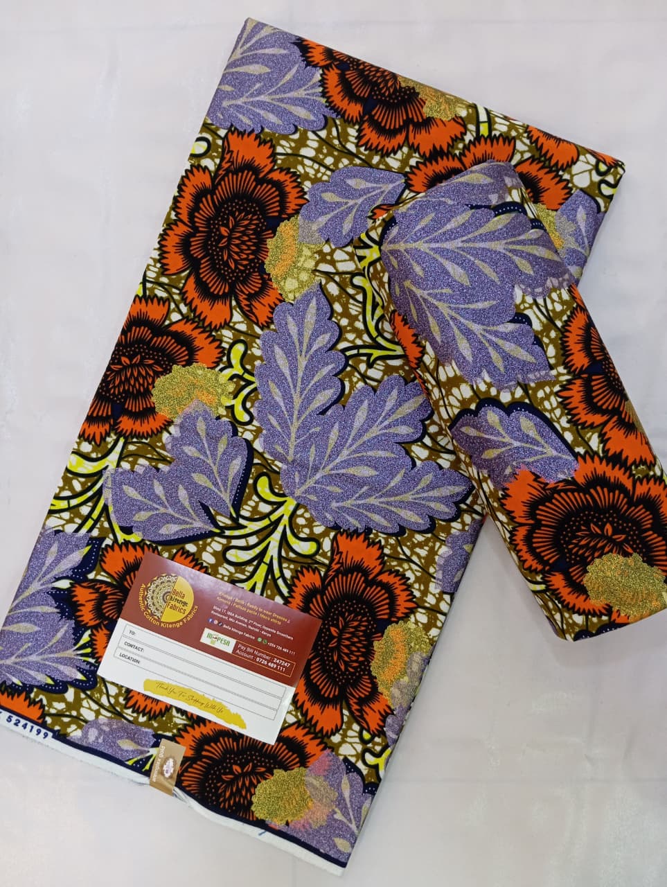 Embellished popplin kitenge